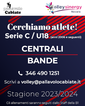 Cerchiamo atlete CENTRALI â€¢ BANDE per Serie C / Under 18 â�¤ï¸�ðŸ’™