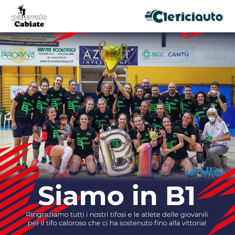 Vittoria Siamo in Serie B1